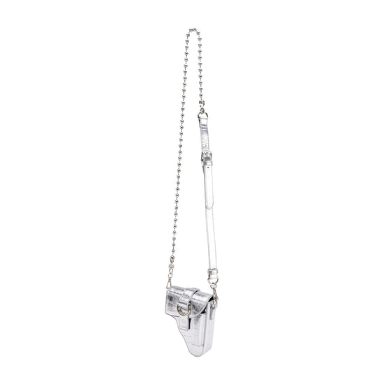 Silver Leather Multi Purpose Mini Bag